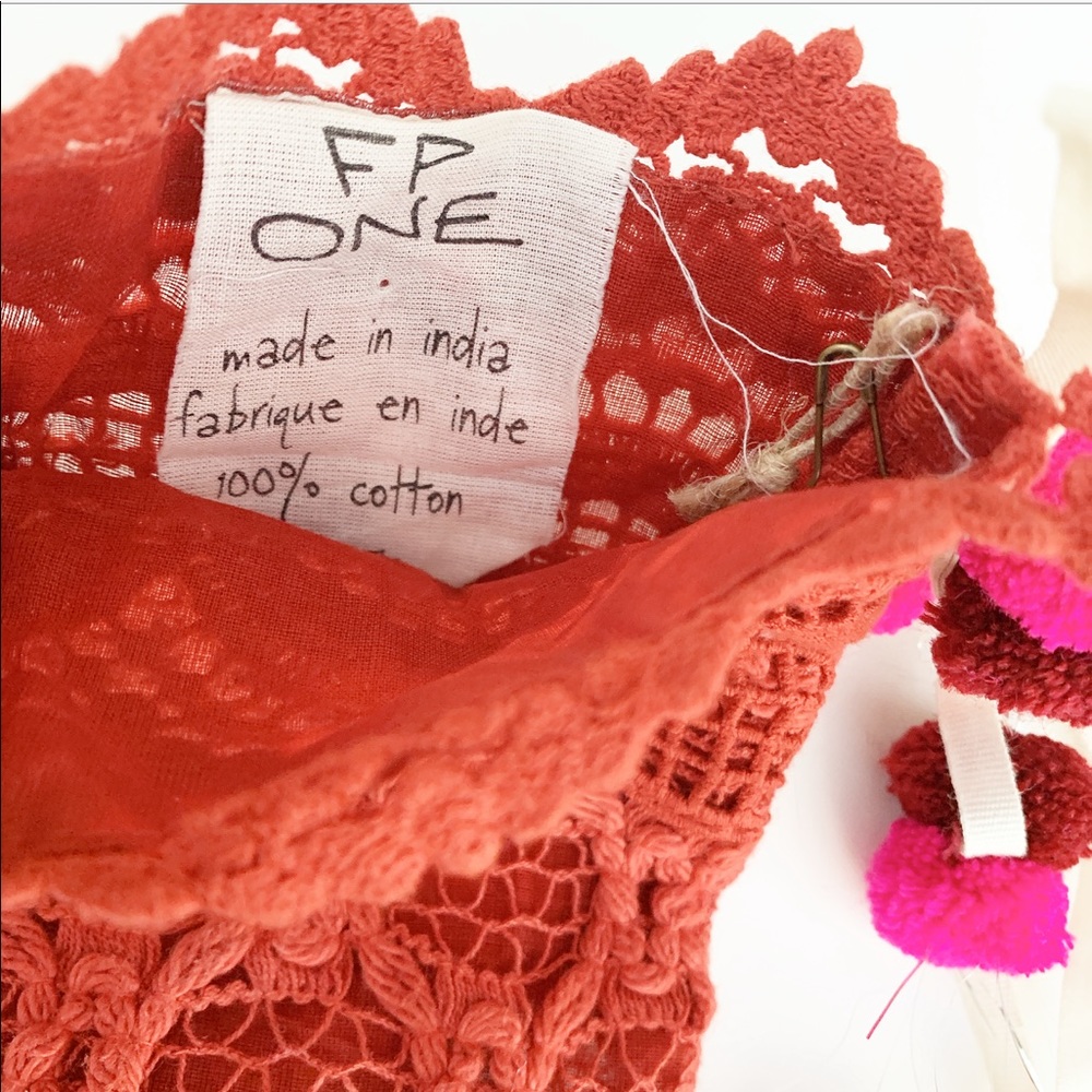 Free People Lace Pom Pom Christmas Stockings - Picture 5 of 5